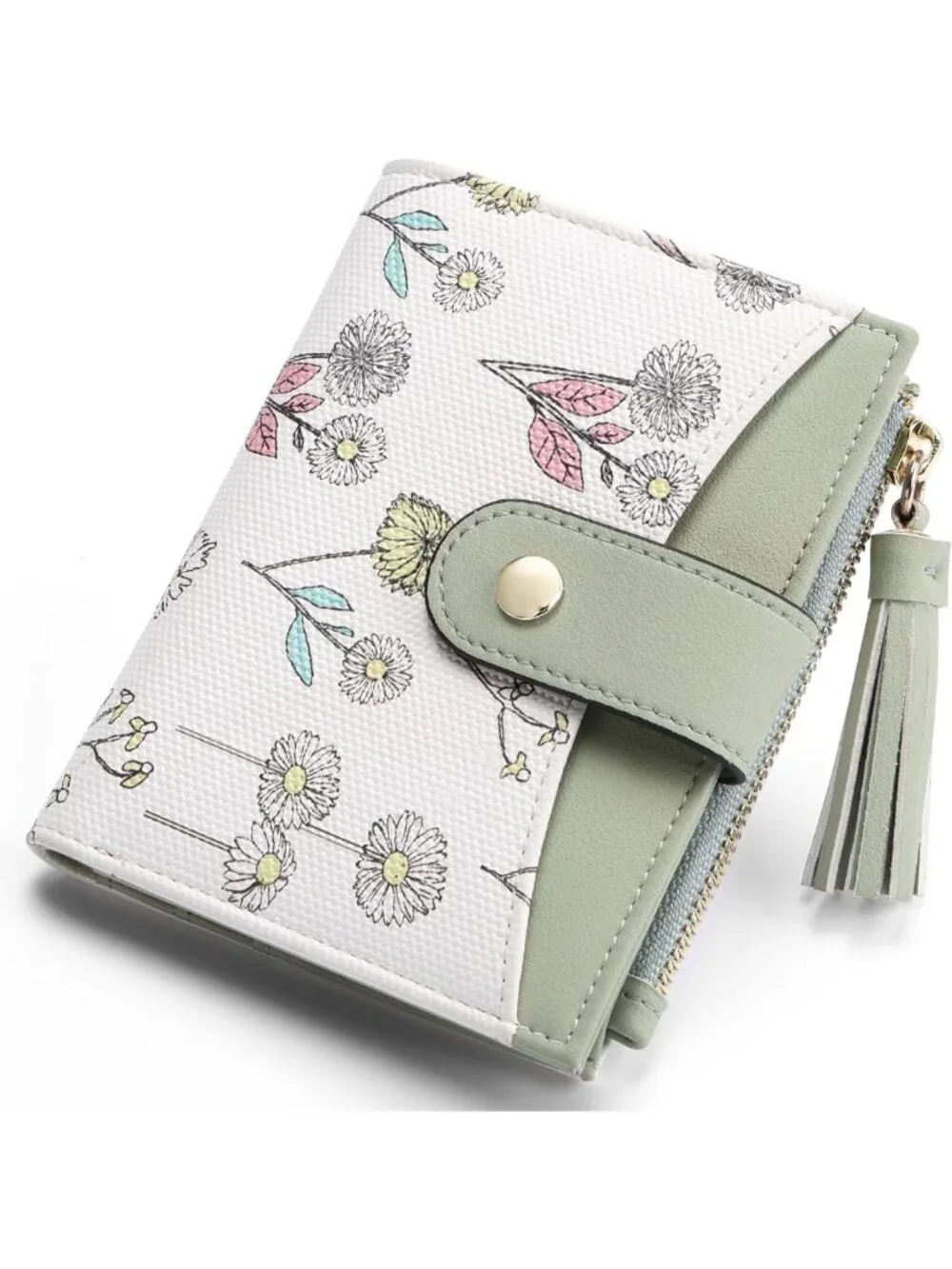 Slim RFID Blocking Wallet for Women | Bifold Leather Credit Card Holder with